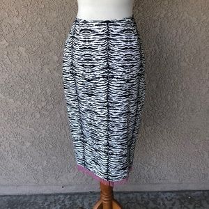 Cute Bliss zebra print skirt with beaded bottom